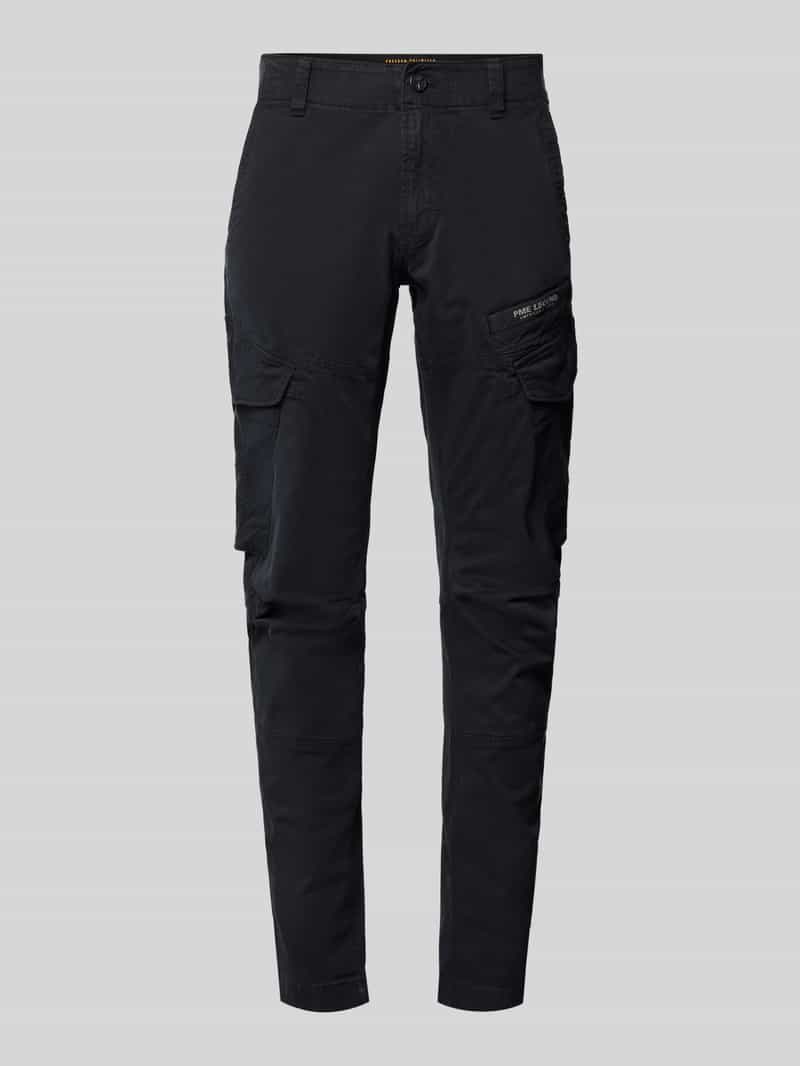 Spodnie cargo o kroju tapered fit z nadrukiem z logo model ‘NORDROP’