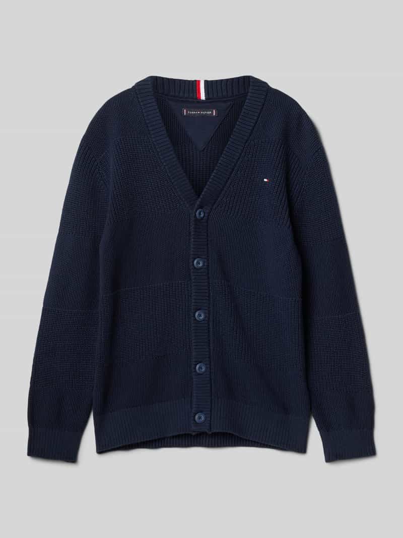 Kardigan o kroju relaxed fit z imitacji dzianiny