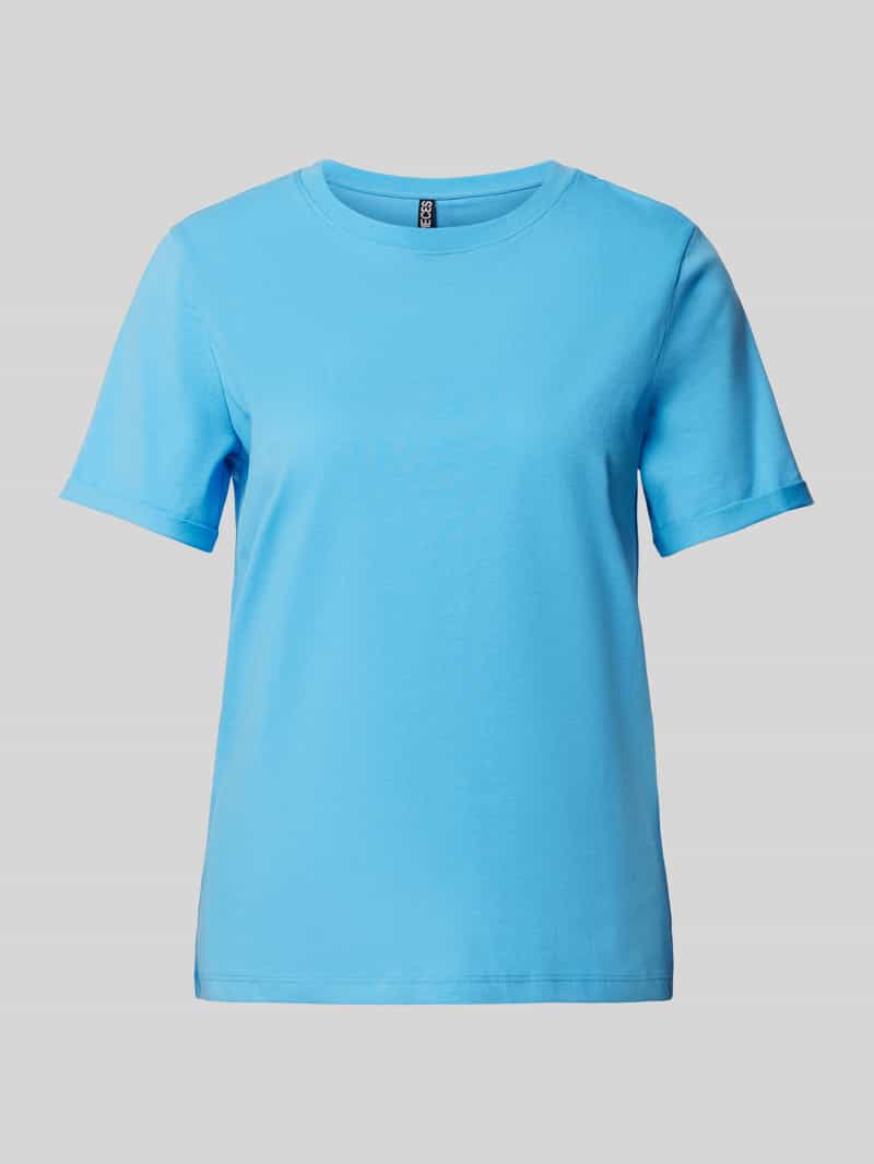 T-shirt o kroju regular fit z czystej bawełny model ‘RIA’
