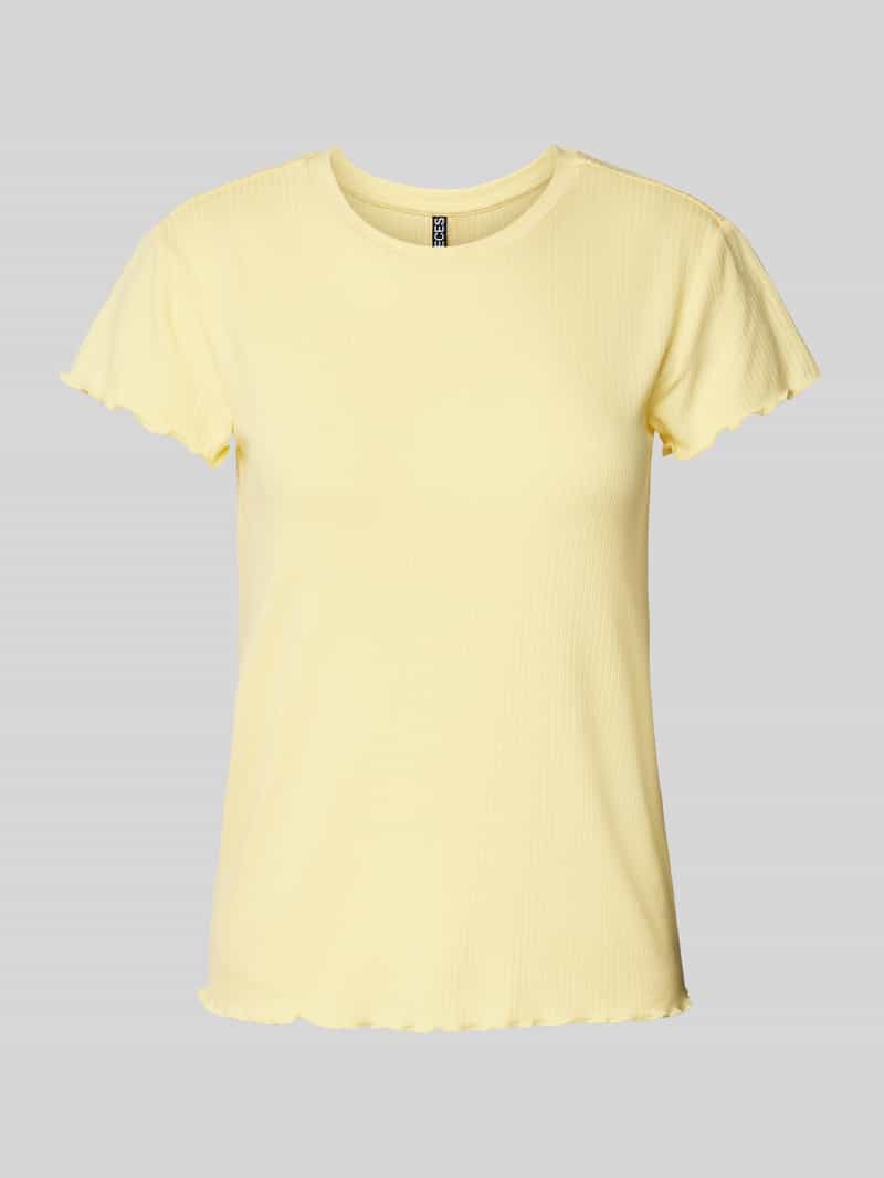 T-shirt o kroju slim fit z dodatkiem wiskozy model ‘NICCA’
