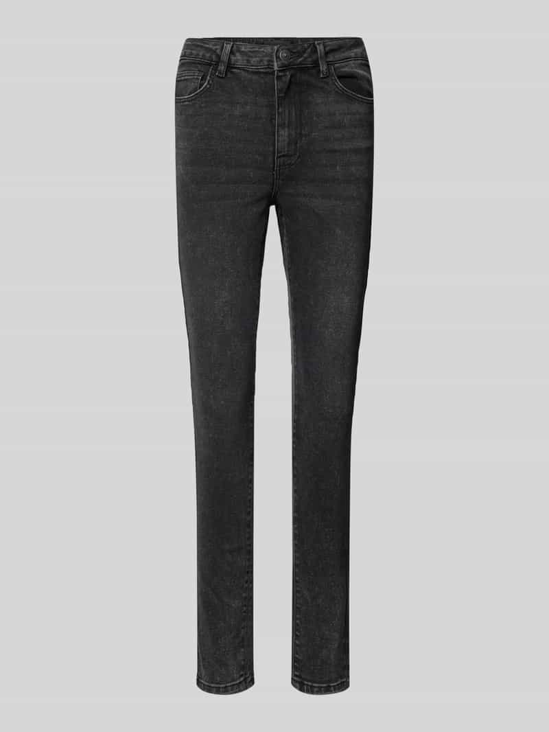 Jeansy o kroju skinny fit z mieszanki bawełny model ‘DANA’