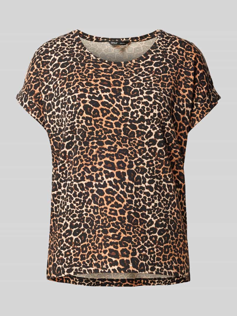 T-shirt o kroju regular fit z dodatkiem wiskozy m ‘MOSTER’