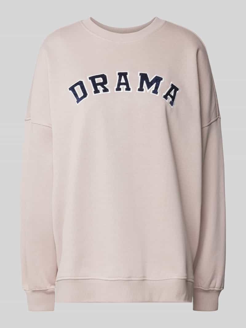 Bluza o kroju relaxed fit z dodatkiem bawełny model ‘KAITLYN’