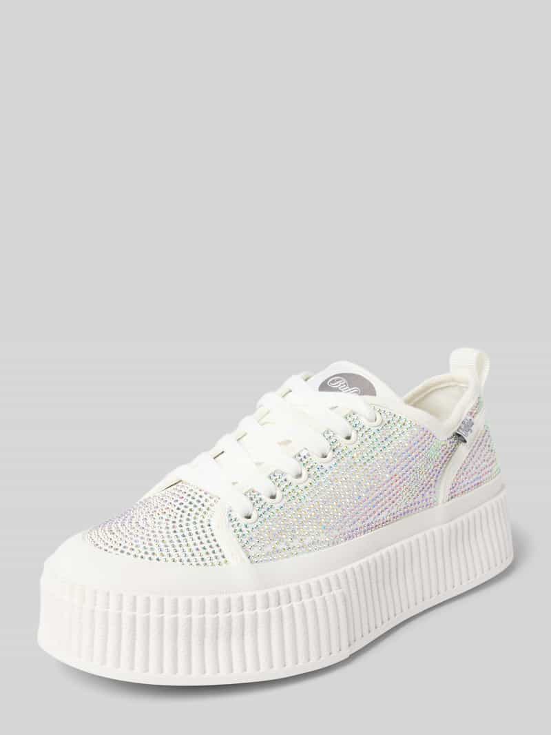 Sneakersy typu chunky z obszyciem kamieniami stras model ‘MADISON GLAM’