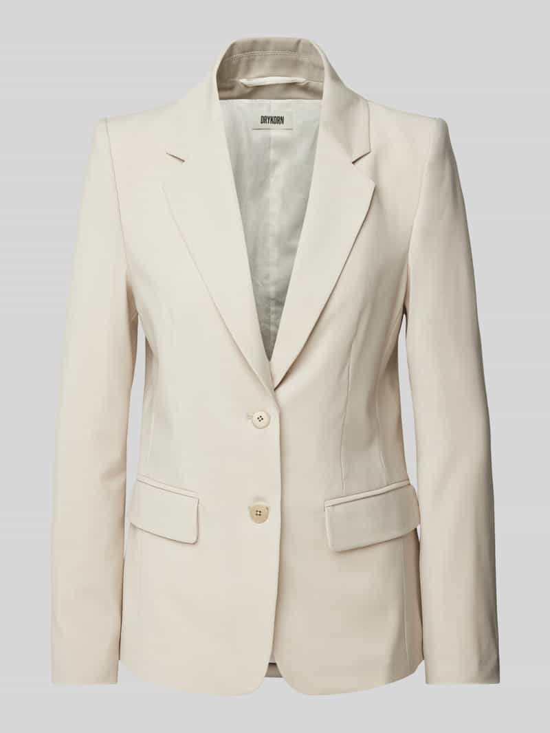 Żakiet lniany z kołnierzem z połami model ‘GLENDALE’