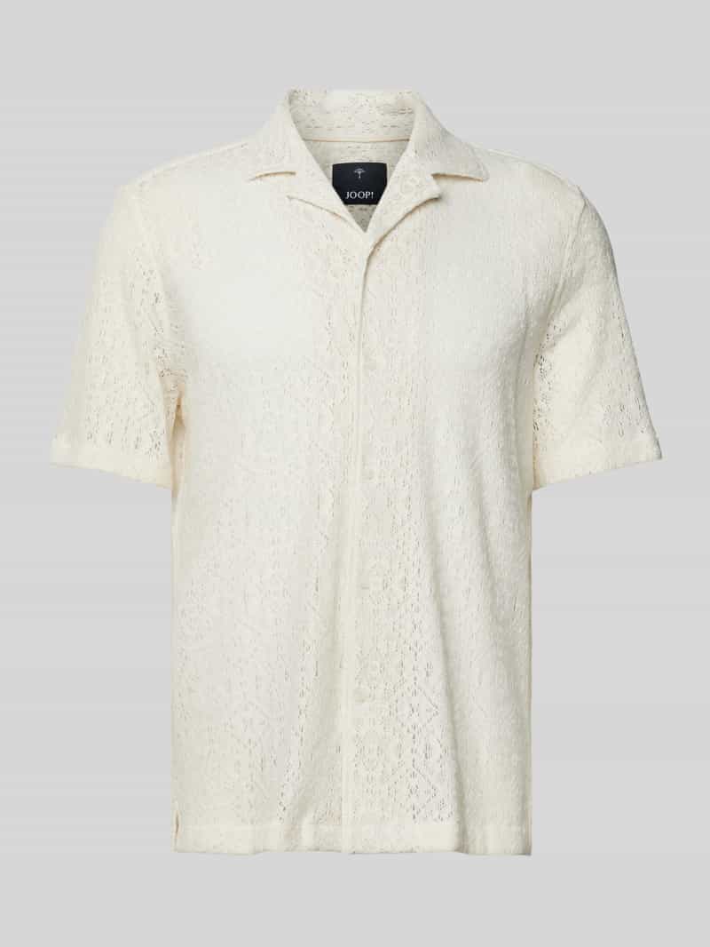 Koszula casualowa o kroju regular fit z kołnierzykiem typu resort model ‘Kawai’