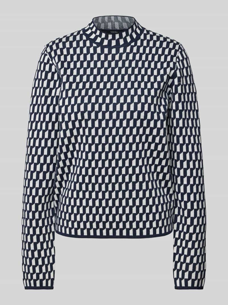 Sweter z dzianiny ze stójką model ‘Tamie’