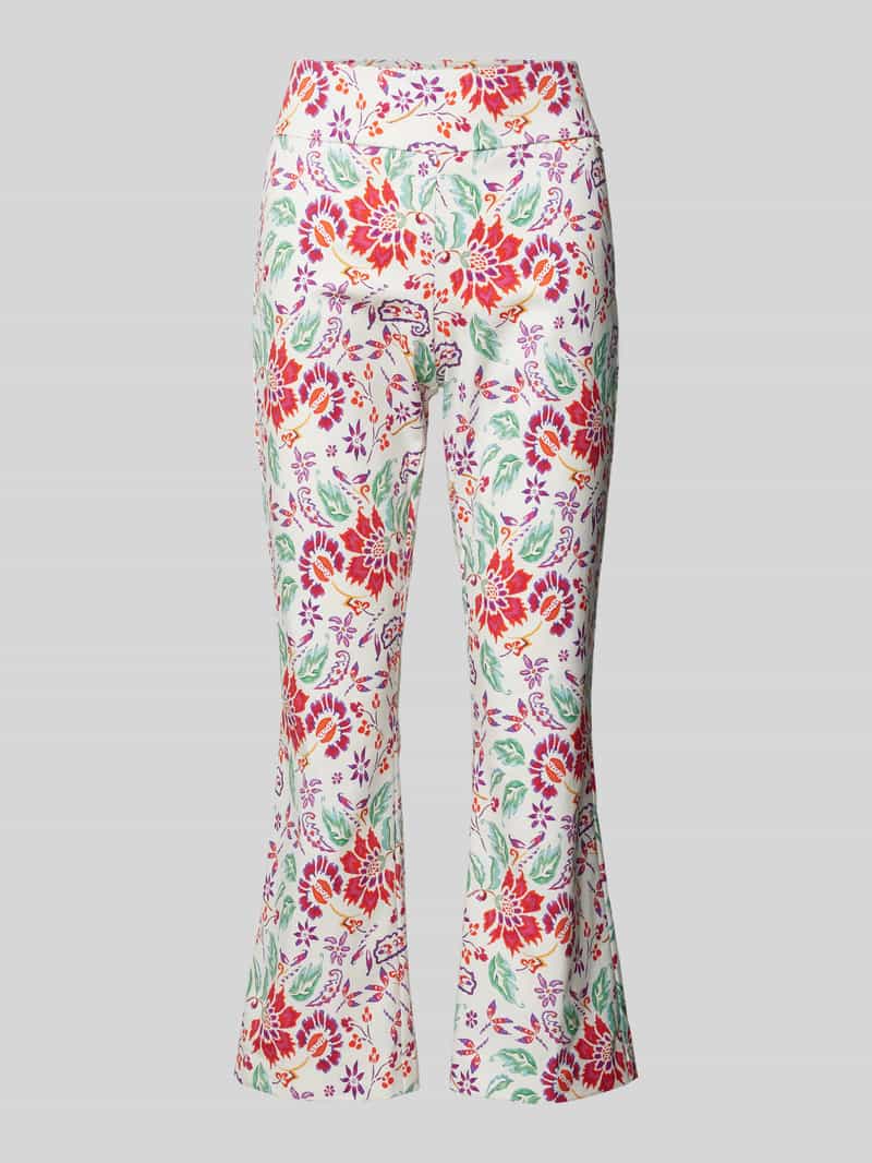 Spodnie materiałowe o skróconym kroju slim fit model ‘Ina’