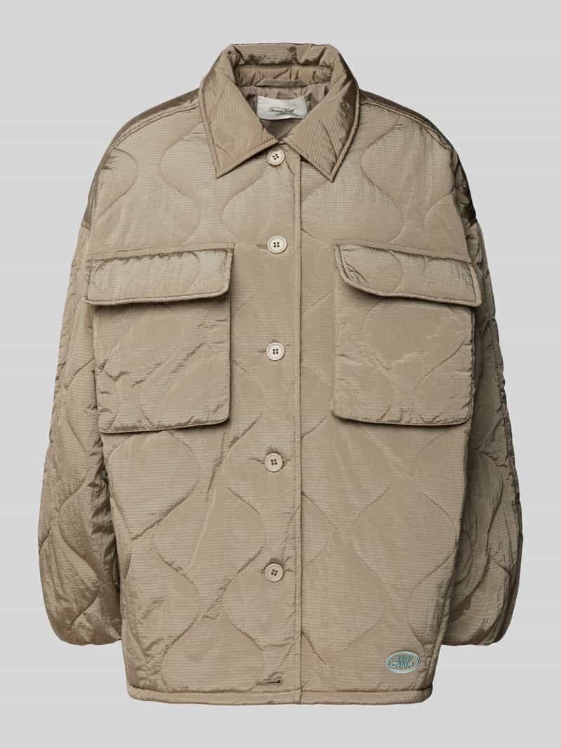 Kurtka pikowana z kieszeniami z patką na piersi model ‘IFABAY’