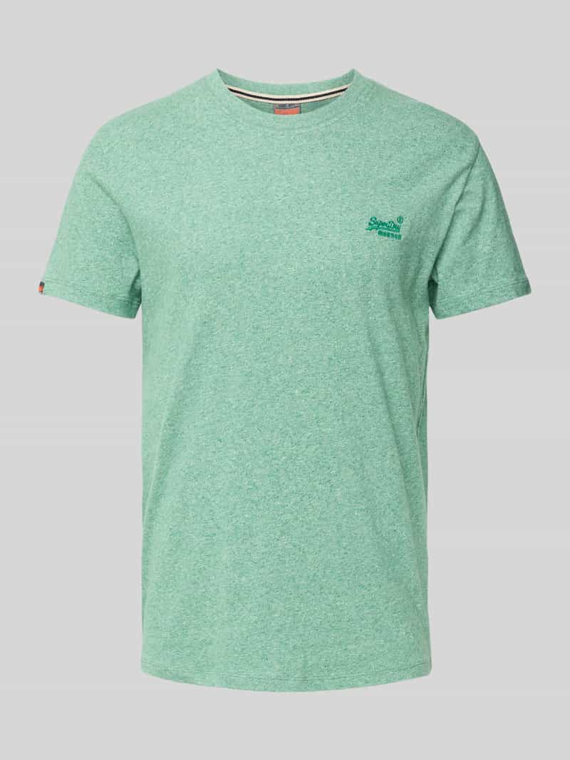 T-shirt z wyhaftowanym logo