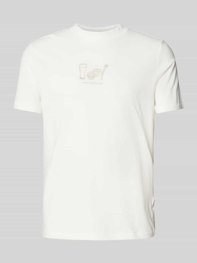 T-shirt z wyhaftowanym logo model ‘JALLE’