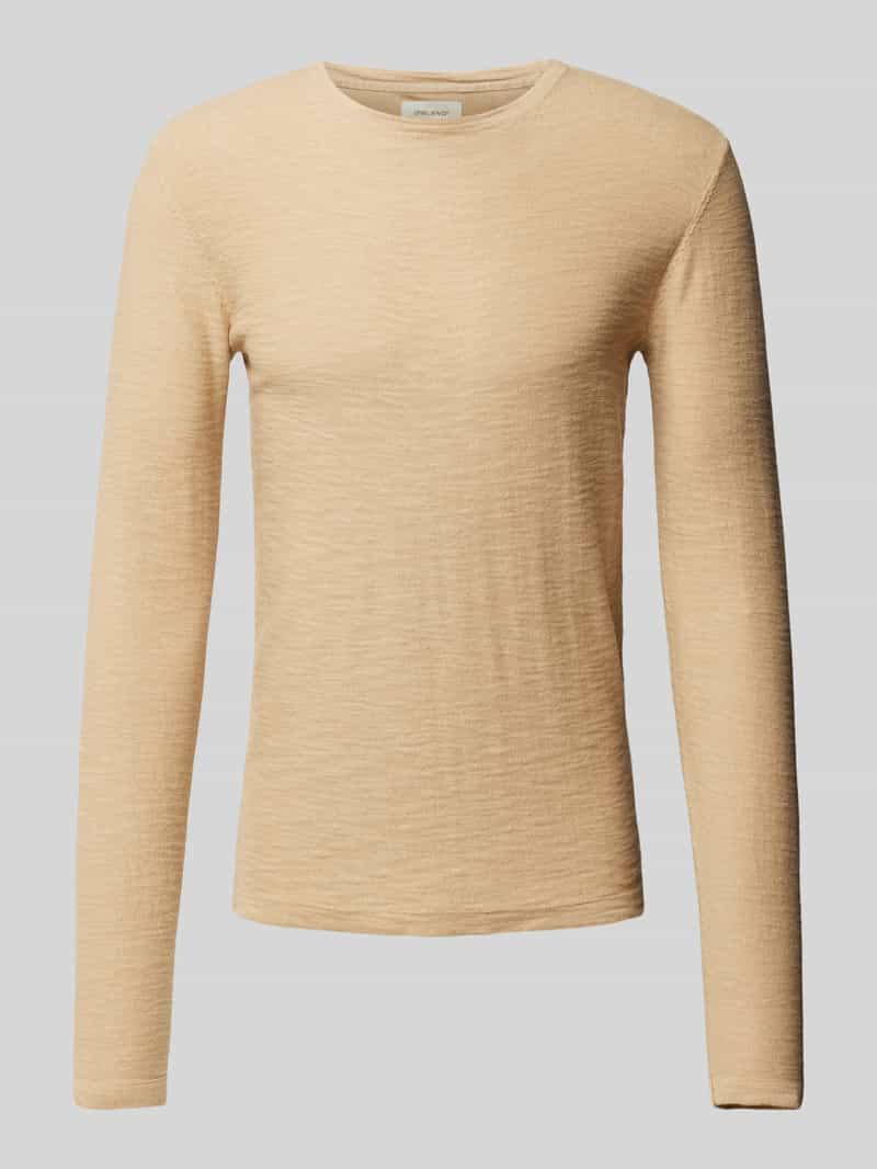 Sweter z dzianiny z okrągłym dekoltem model ‘BHABAS’