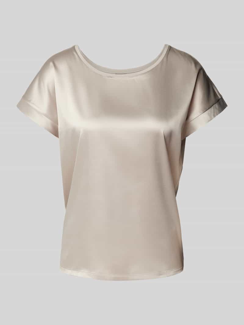 T-shirt z mieszanki wiskozy z okrągłym dekoltem model ‘Taila’