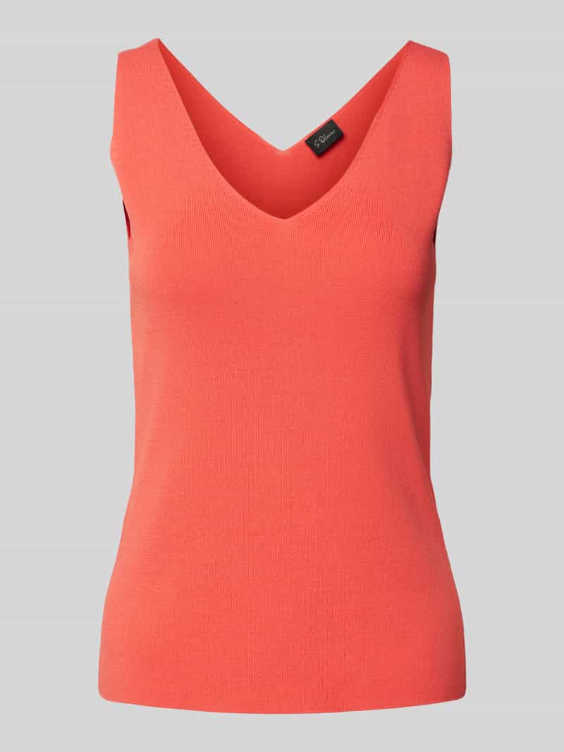 Top o kroju slim fit z mieszanki drobnej wiskozy