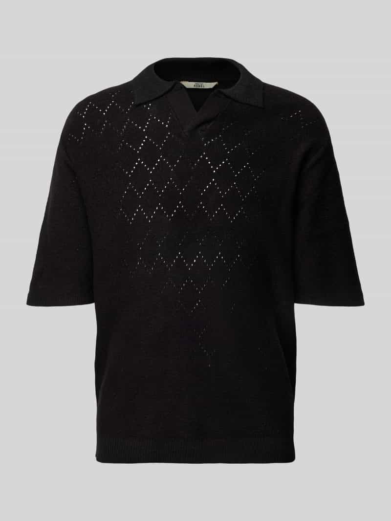 Koszulka polo o kroju regular fit z dekoltem w serek model ‘Aron’