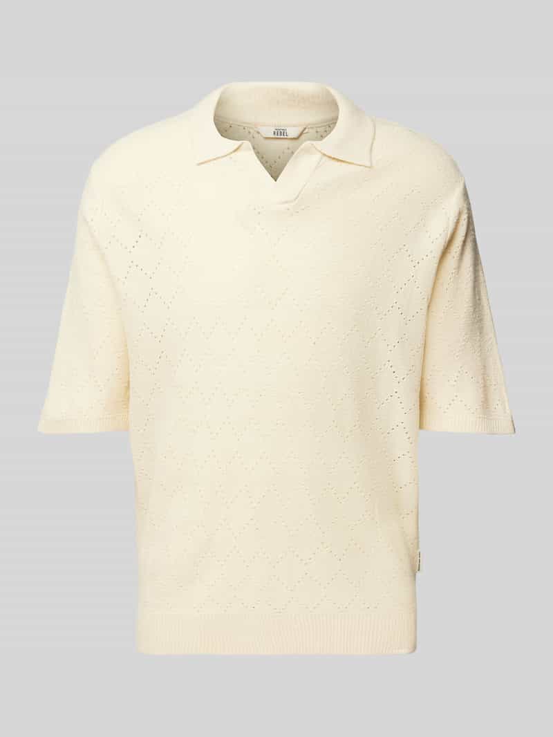 Koszulka polo o kroju regular fit z dekoltem w serek model ‘Aron’