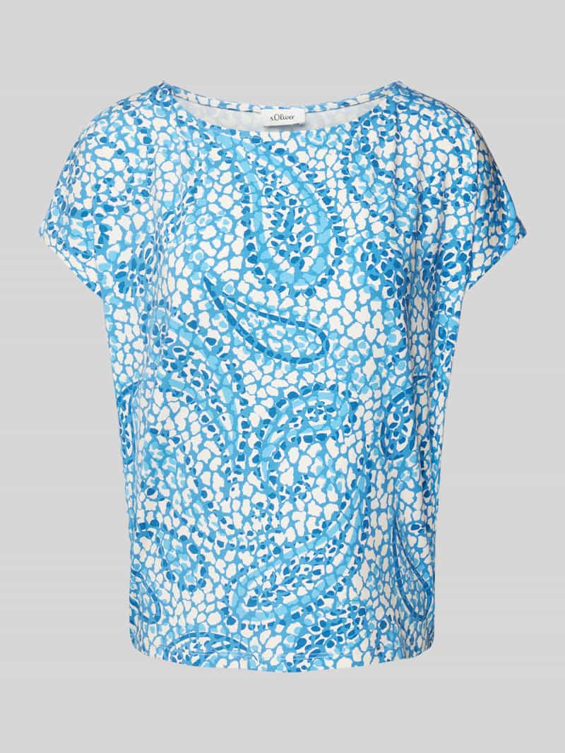 T-shirt o kroju relaxed fit z mieszanki wiskozy z obniżonymi ramionami