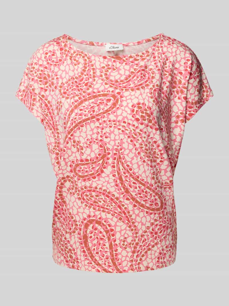 T-shirt o kroju relaxed fit z mieszanki wiskozy z obniżonymi ramionami