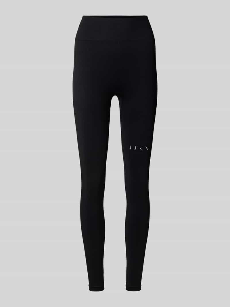 Legginsy o kroju skinny fit z nadrukiem z logo model ‘Yami’