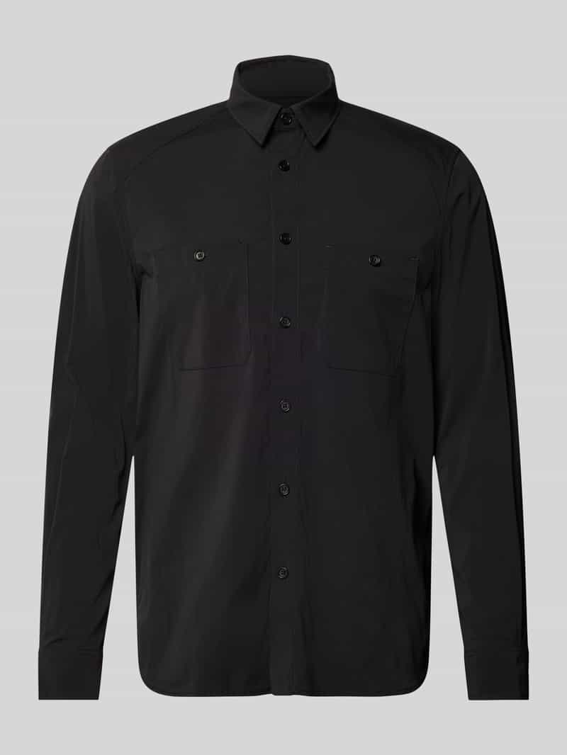 Kurtka koszulowa o kroju regular fit z nakładanymi kieszeniami na piersi model ‘NOWEN’