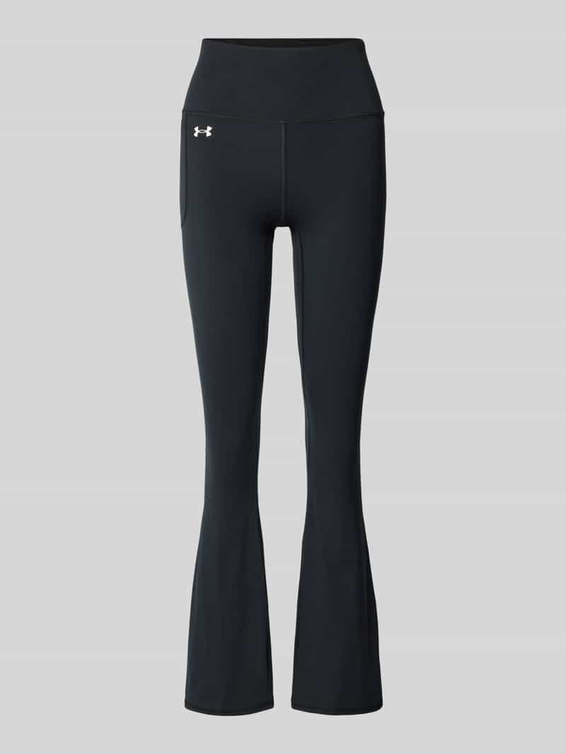 Legginsy o rozkloszowanym kroju skinny fit z nadrukiem z logo model ‘Motion’