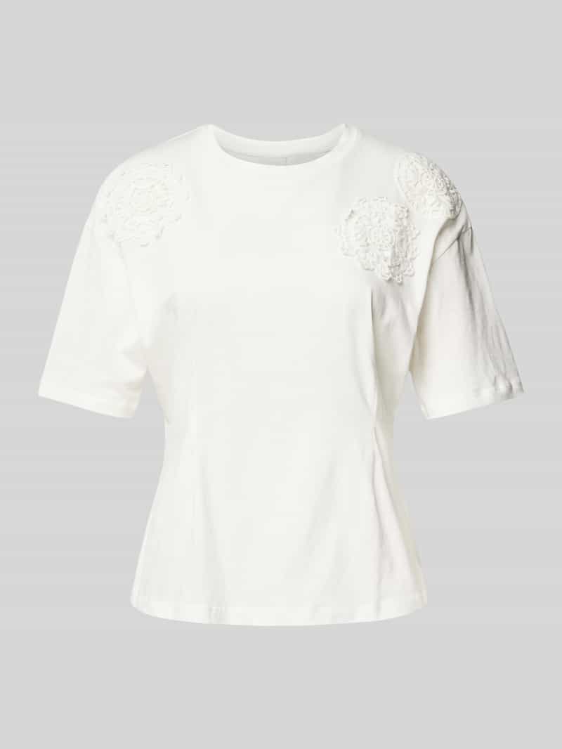 T-shirt z ozdobnym obszyciem model ‘NABIA’