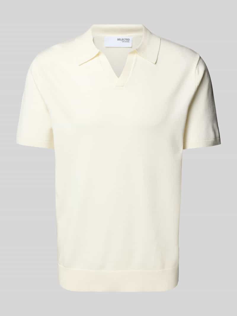 Koszulka polo z dekoltem w serek model ‘TELLER’