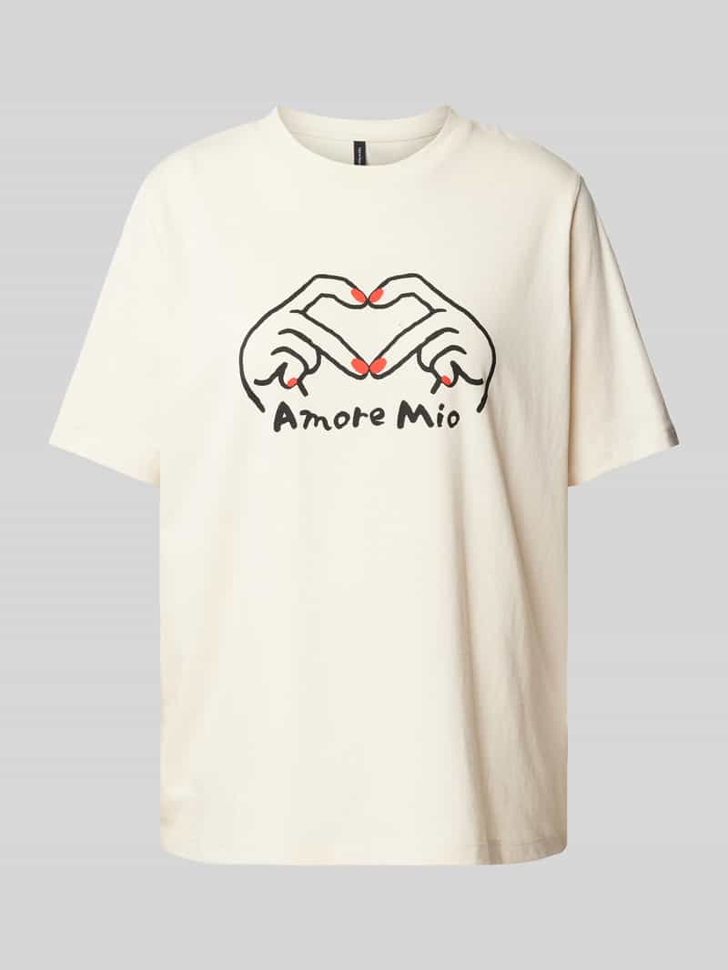 T-shirt o luźnym kroju z nadrukiem z napisem model ‘VALERIE’