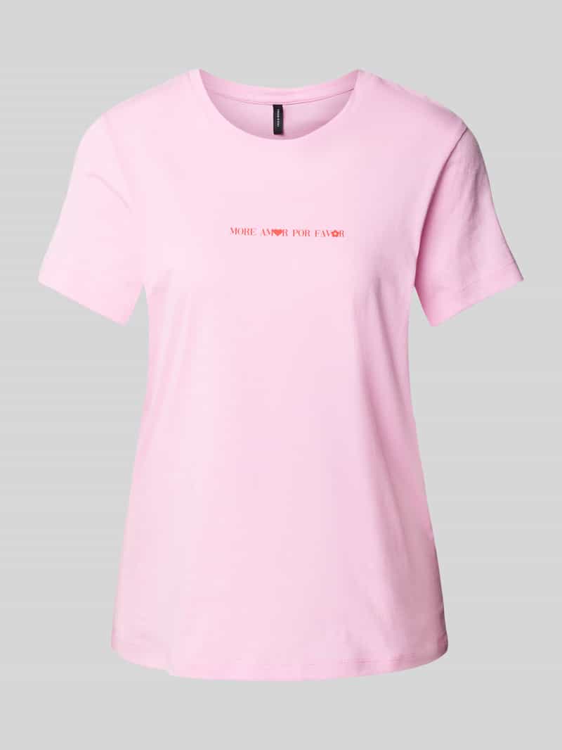 T-shirt o kroju regular fit z czystej bawełny model ‘VANESSA’