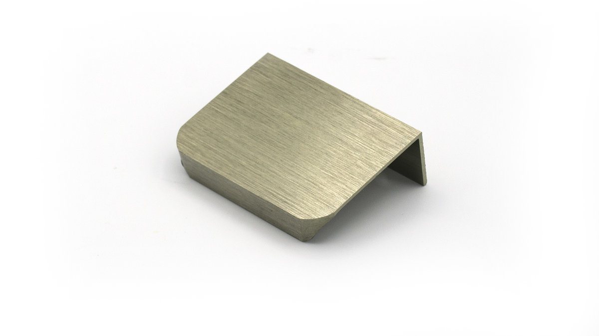 Uchwyt meblowy krawędziowy INOX zaokrąglony LOFT lekki UA06R 5,2cm 32/52