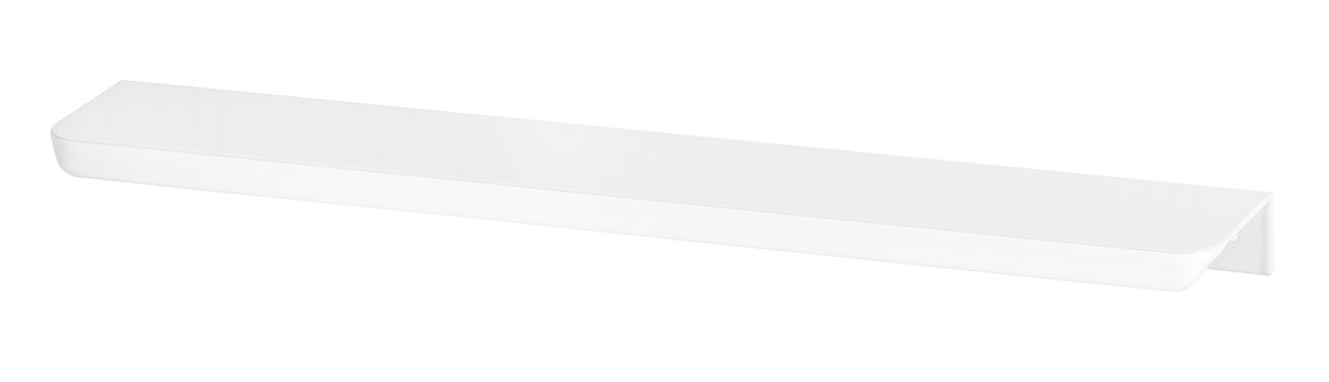 Uchwyt meblowy krawędziowy BIAŁY LOFT lekki zaokrąglony UA06R 34cm 320/340