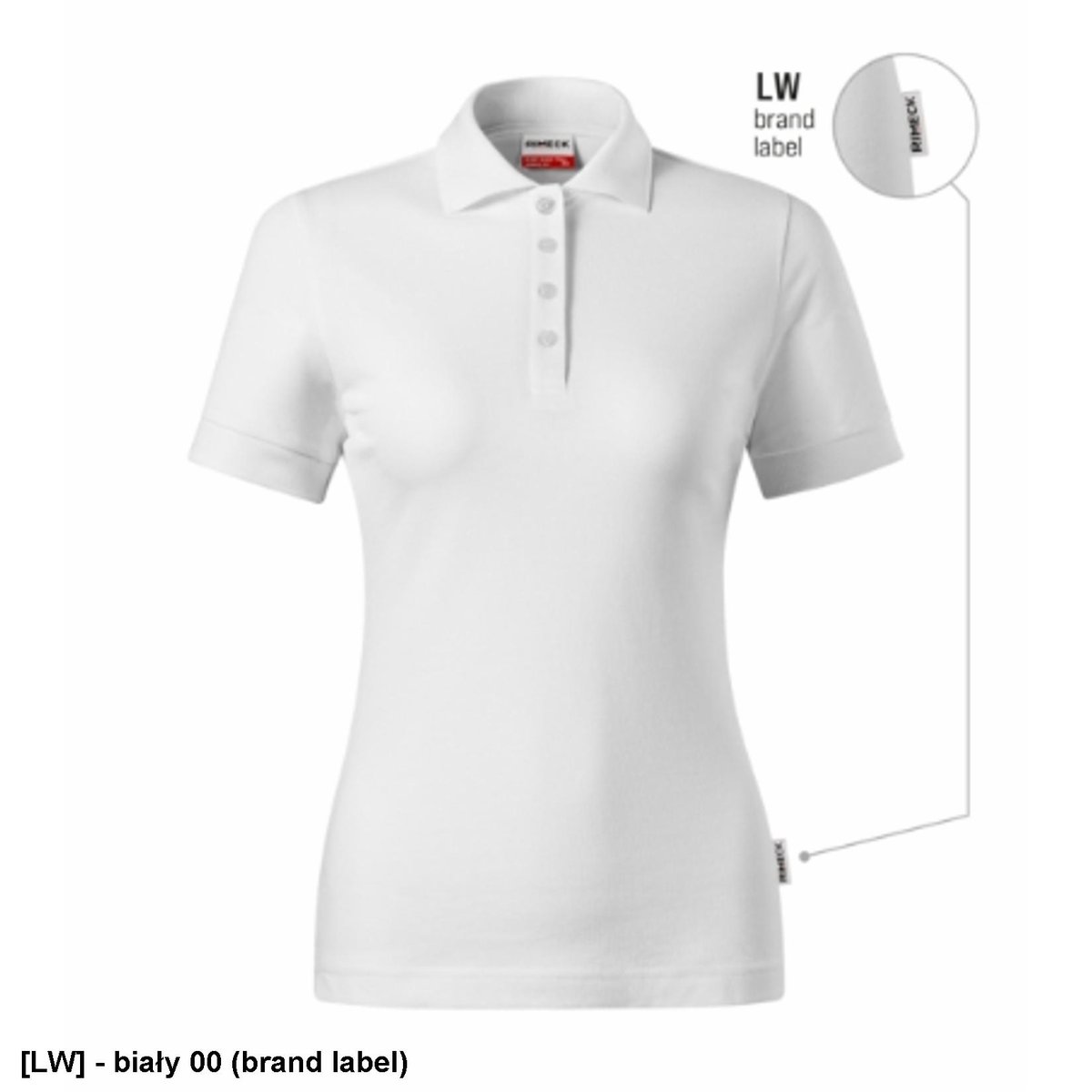 Koszulka polo w kolorze biały 00 (brand label) 3XL