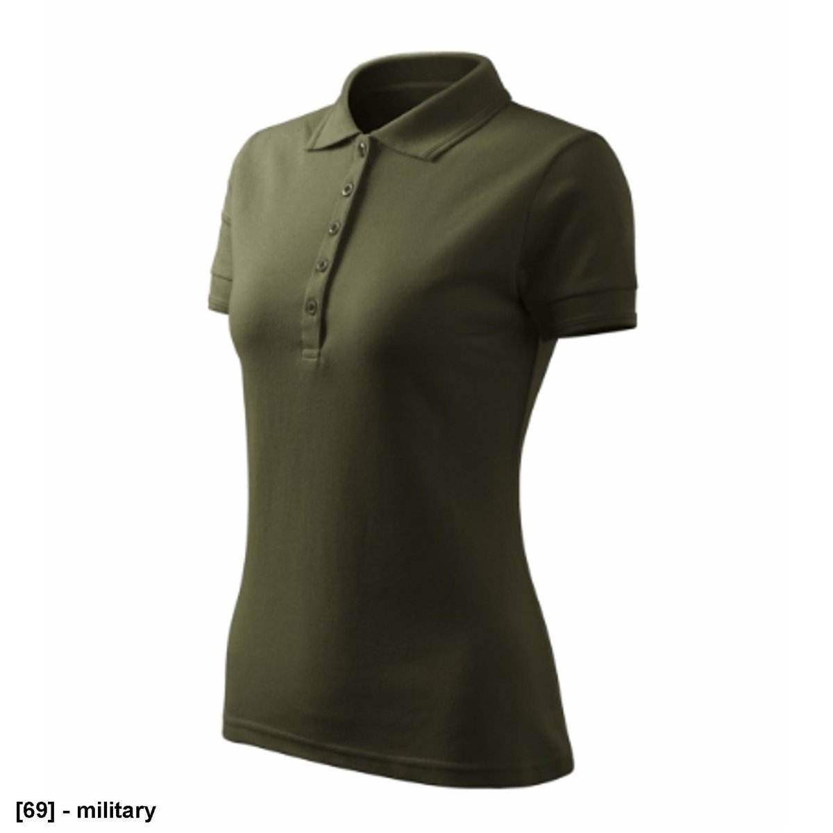 Koszulka polo w kolorze military 2XL
