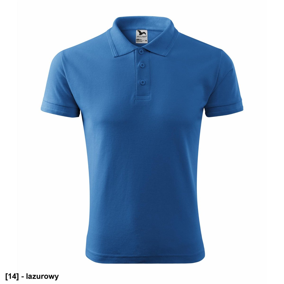 Koszulka polo w kolorze lazurowy L