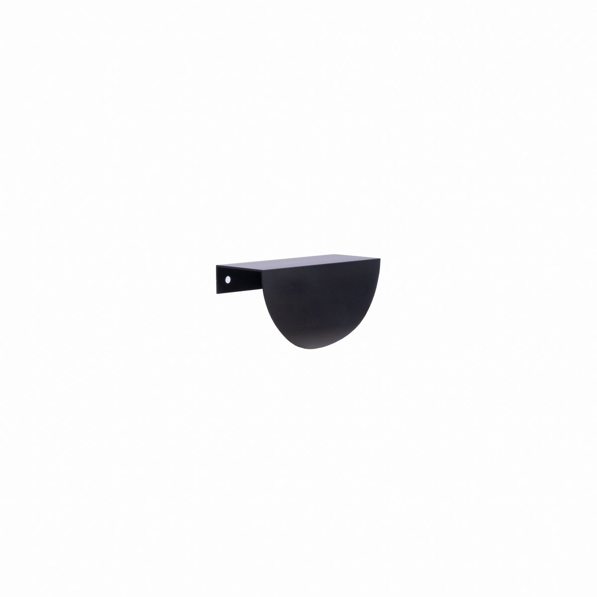 Uchwyt meblowy krawędziowy PÓŁKOLE UA01 loft czarny matowy 11,6cm