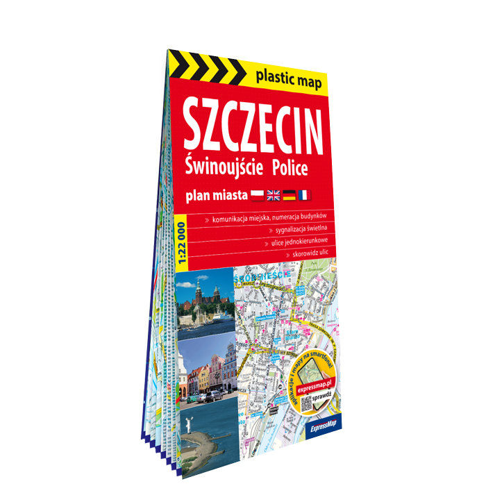 Szczecin, Świnoujście, Police. Plan miasta 1: 22 000