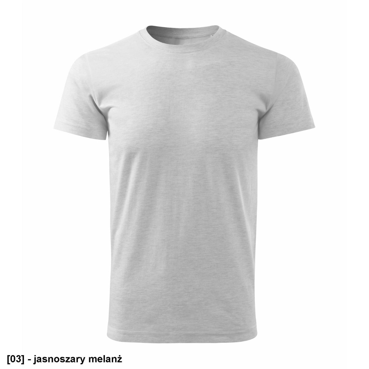 Koszulka kolor jasnoszary melanż 2XL