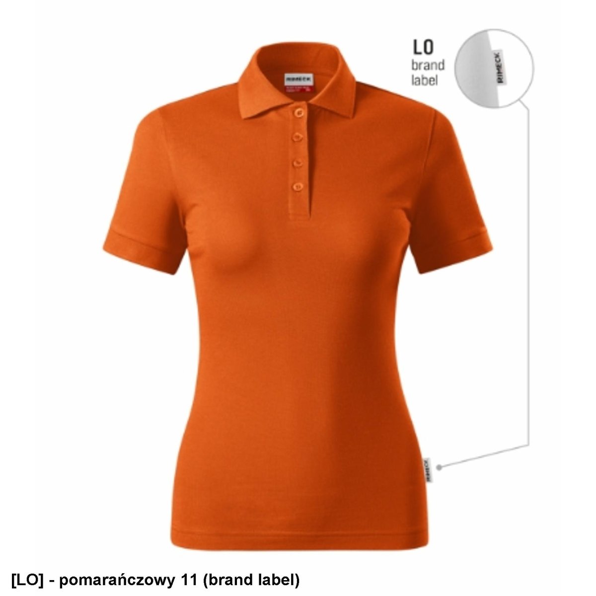 Koszulka polo w kolorze pomarańczowy 11 (brand label) L