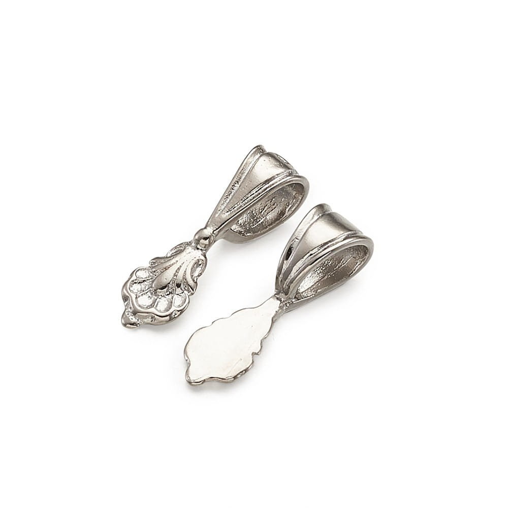 [57130] Krawatka ozdobna do naklejania 22mm srebrna