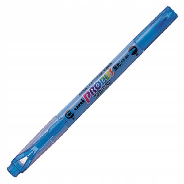 Zakreślacz jasnoniebieski UNI PUS-102T, dwustronny