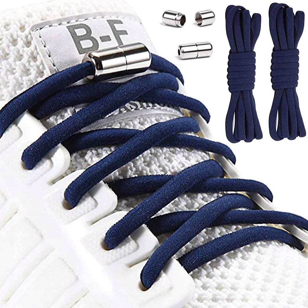 MOCNE SZNUROWADŁA BEZ WIĄZANIA ELASTYCZNE SZNURÓWKI DO BUTÓW OKRĄGŁE 100CM