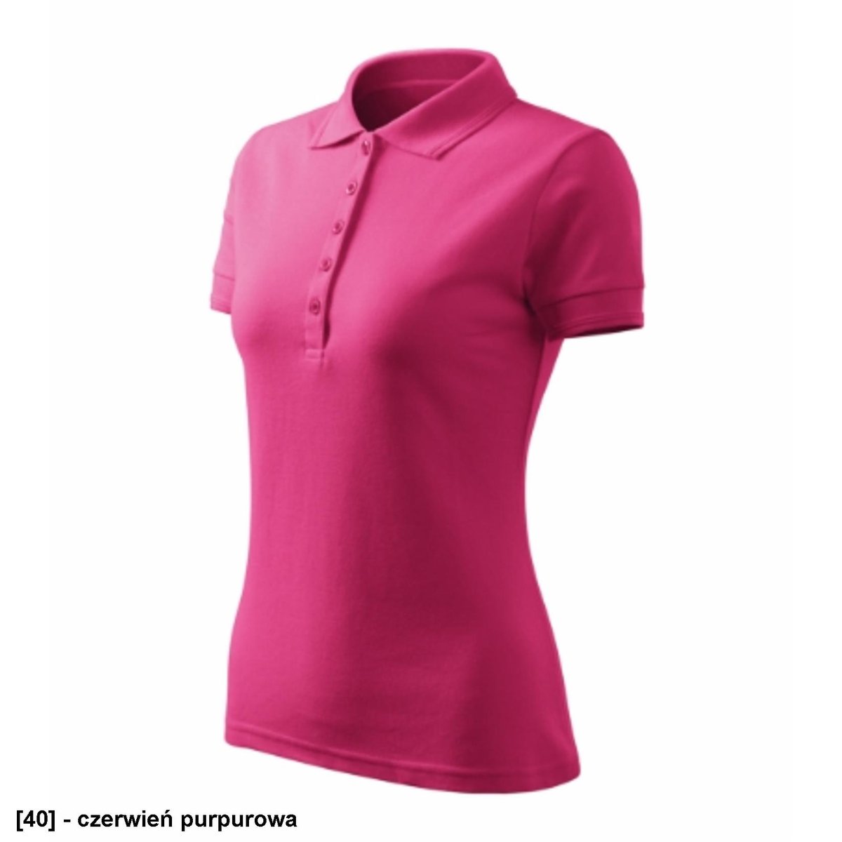 Koszulka polo w kolorze czerwień purpurowa 2XL