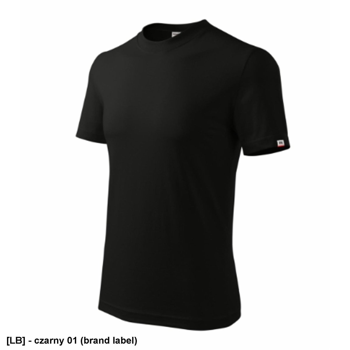 Koszulka kolor czarny 01 (brand label) XL