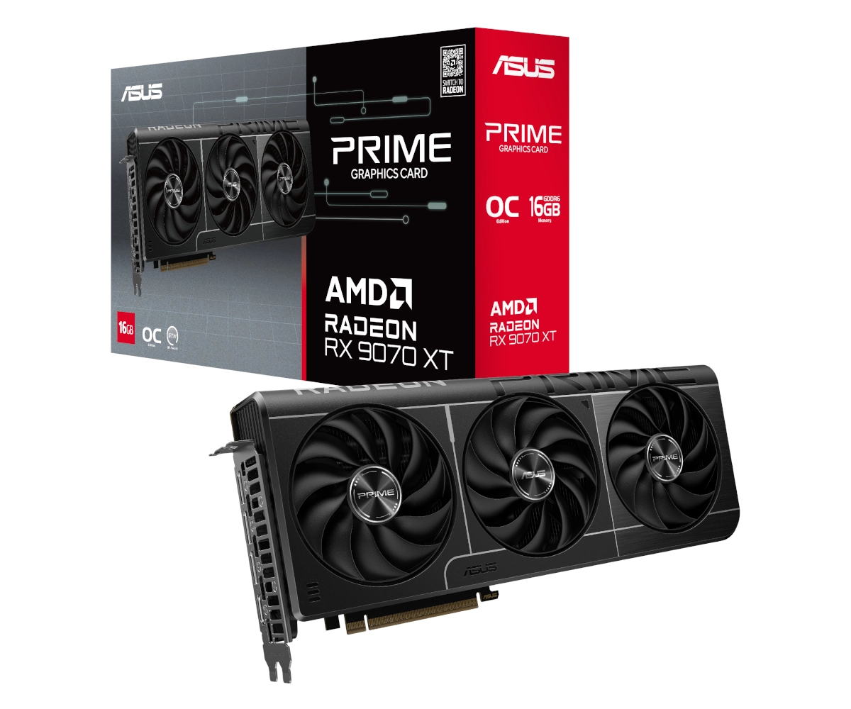 ASUS Prime Radeon RX 9070 XT OC 16GB GDDR6 PRIME-RX9070XT-O16G