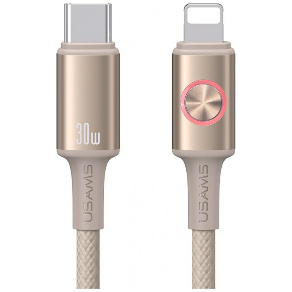 Kabel USAMS Huan Series SJ753 30W USB-C do USB-C 1,2 m tytanowy