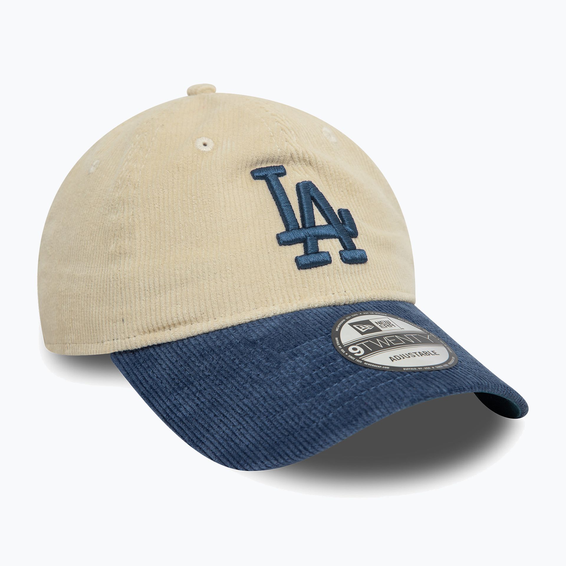 Czapka z daszkiem New Era Block Cord 9Twenty Los Angeles Dodgers light beige WYSYŁKA W 24H 30 DNI NA ZWROT