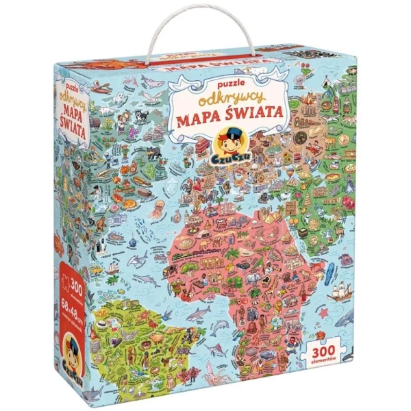 CzuCzu Puzzle odkrywcy Mapa świata - Bright Junior Media