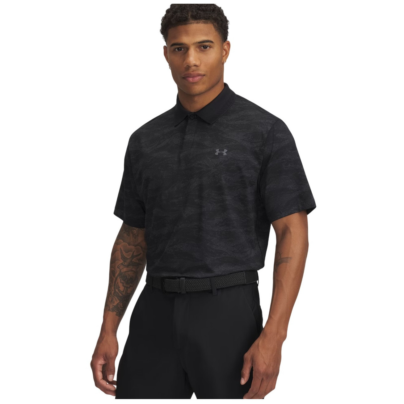 Koszulka męska Under Armour Drive Chill Printed Polo Rozmiar: L / Kolor: szary