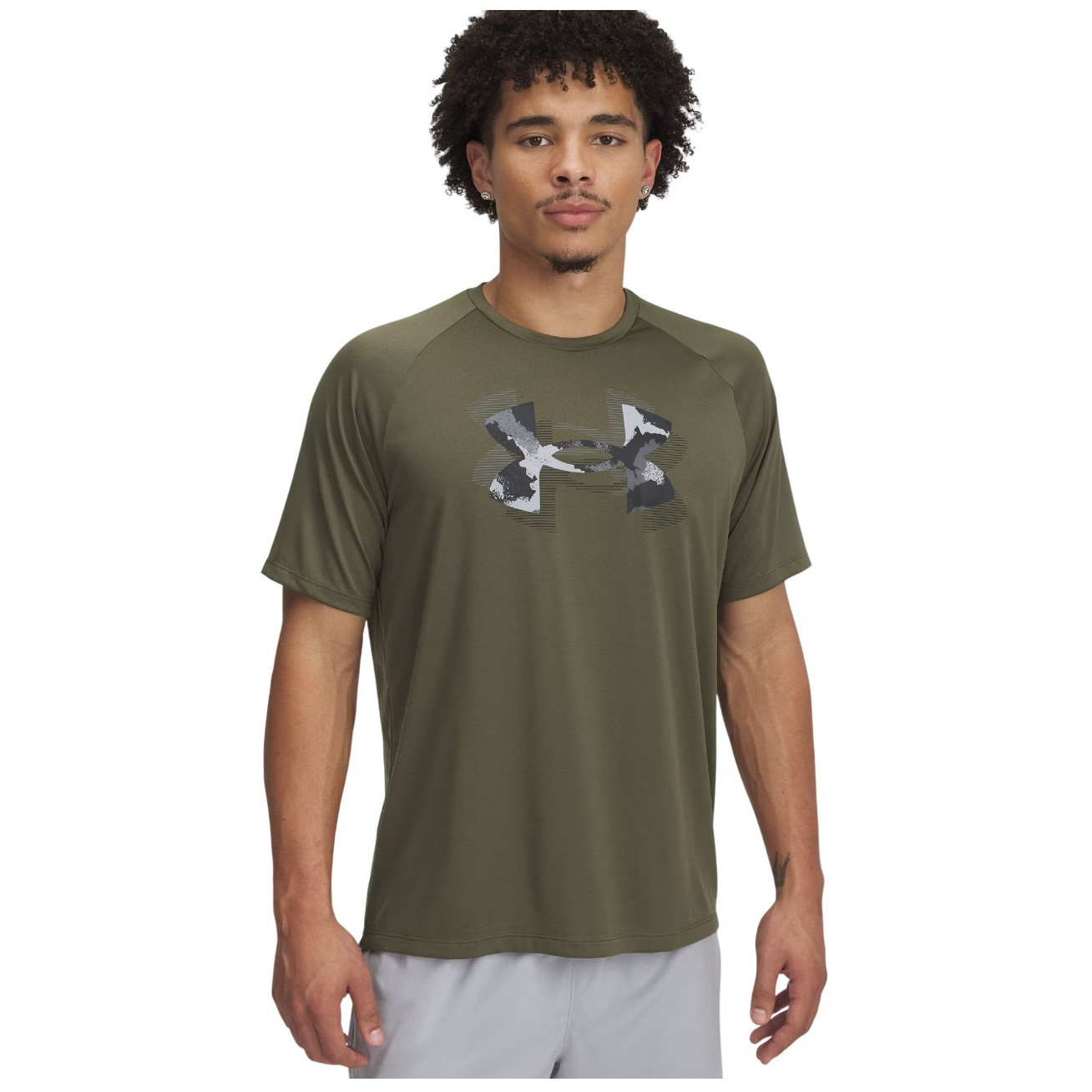 Koszulka męska Under Armour M Tech Print Fill SS Rozmiar: M / Kolor: zielony