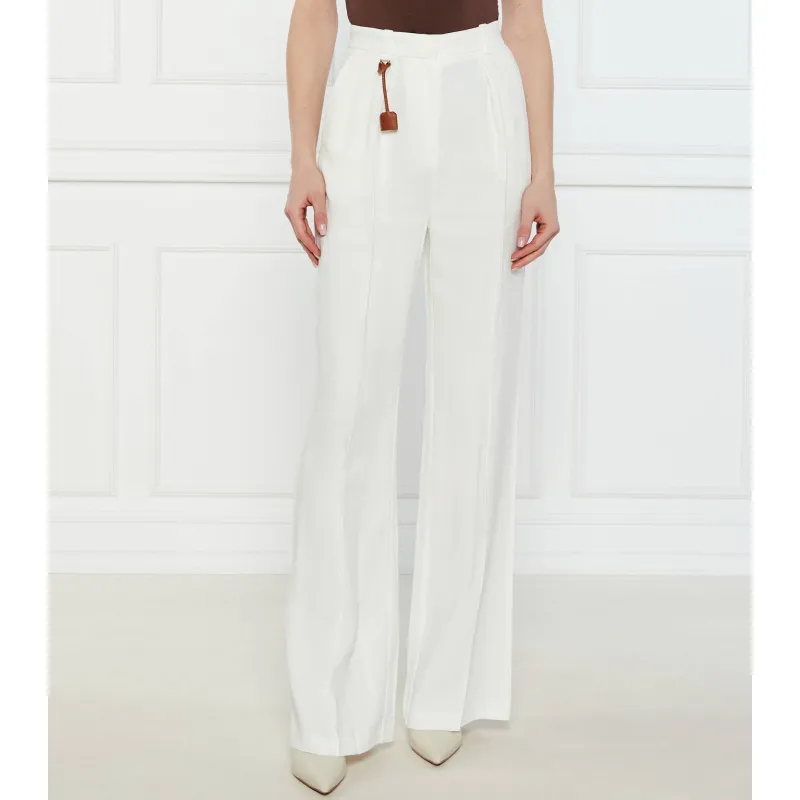 Elisabetta Franchi Spodnie | Relaxed fit | z dodatkiem lnu